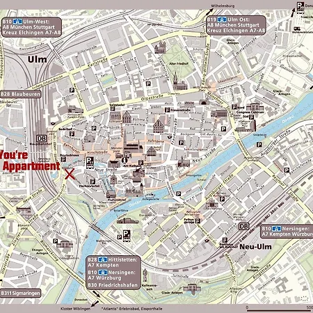 アパート Ruhig, Zentral & Modern Im Herzen Ulms *
